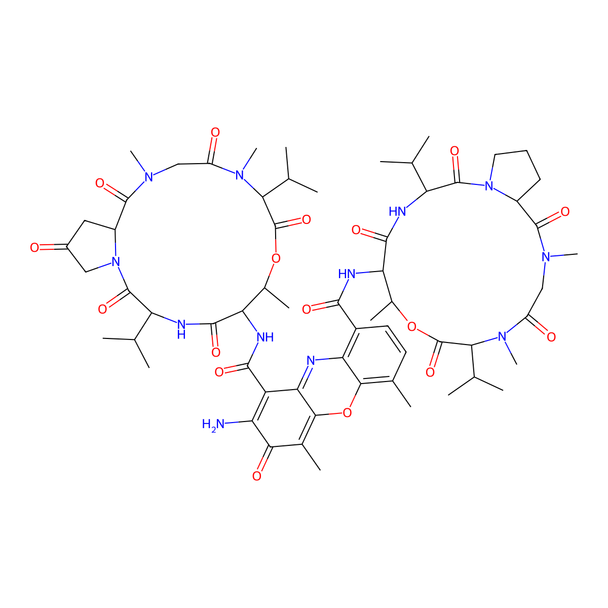 Actinomycin V molecular structure, CAS 18865-48-0