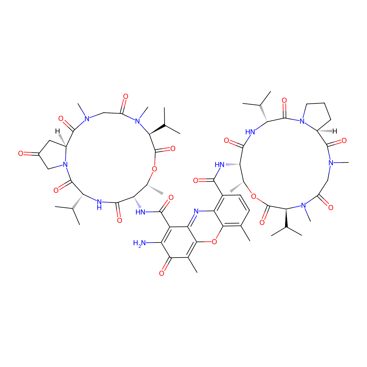 Actinomycin V molecular structure, CAS 18865-48-0