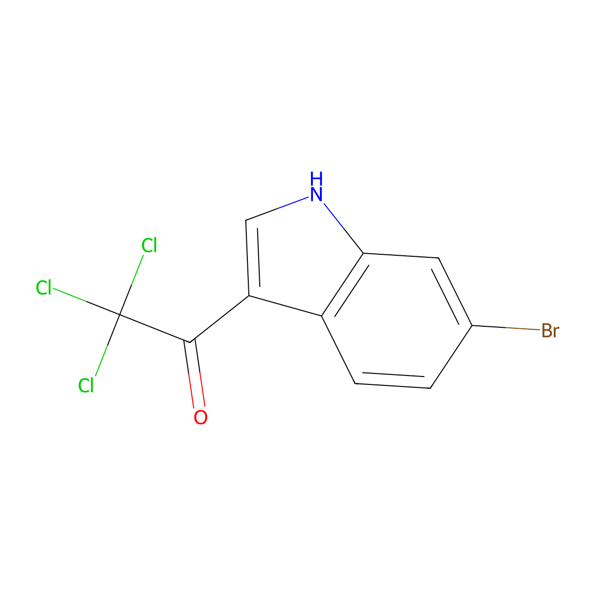 1-(6-Bromo-1H-indol-3-yl)-2,2,2-trichloroethanone molecular structure, CAS 188661-15-6