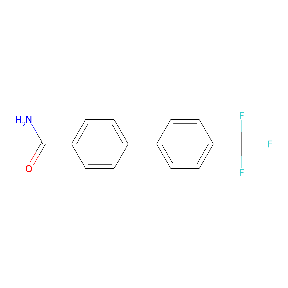 4'-(Trifluoromethyl)biphenyl-4-carboxamide molecular structure, CAS 188665-81-8