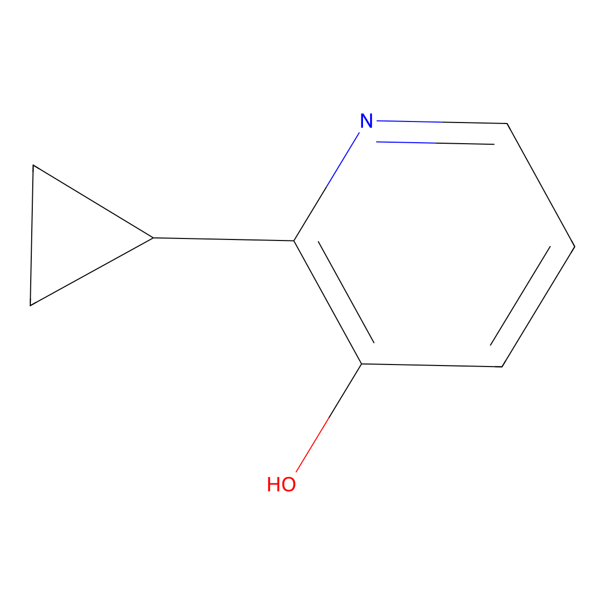 2-Cyclopropylpyridin-3-ol molecular structure, CAS 188669-90-1