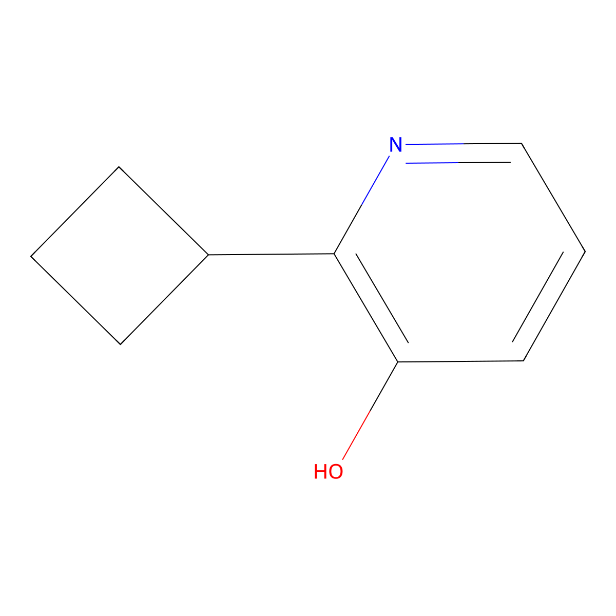 2-Cyclobutylpyridin-3-ol molecular structure, CAS 188669-95-6
