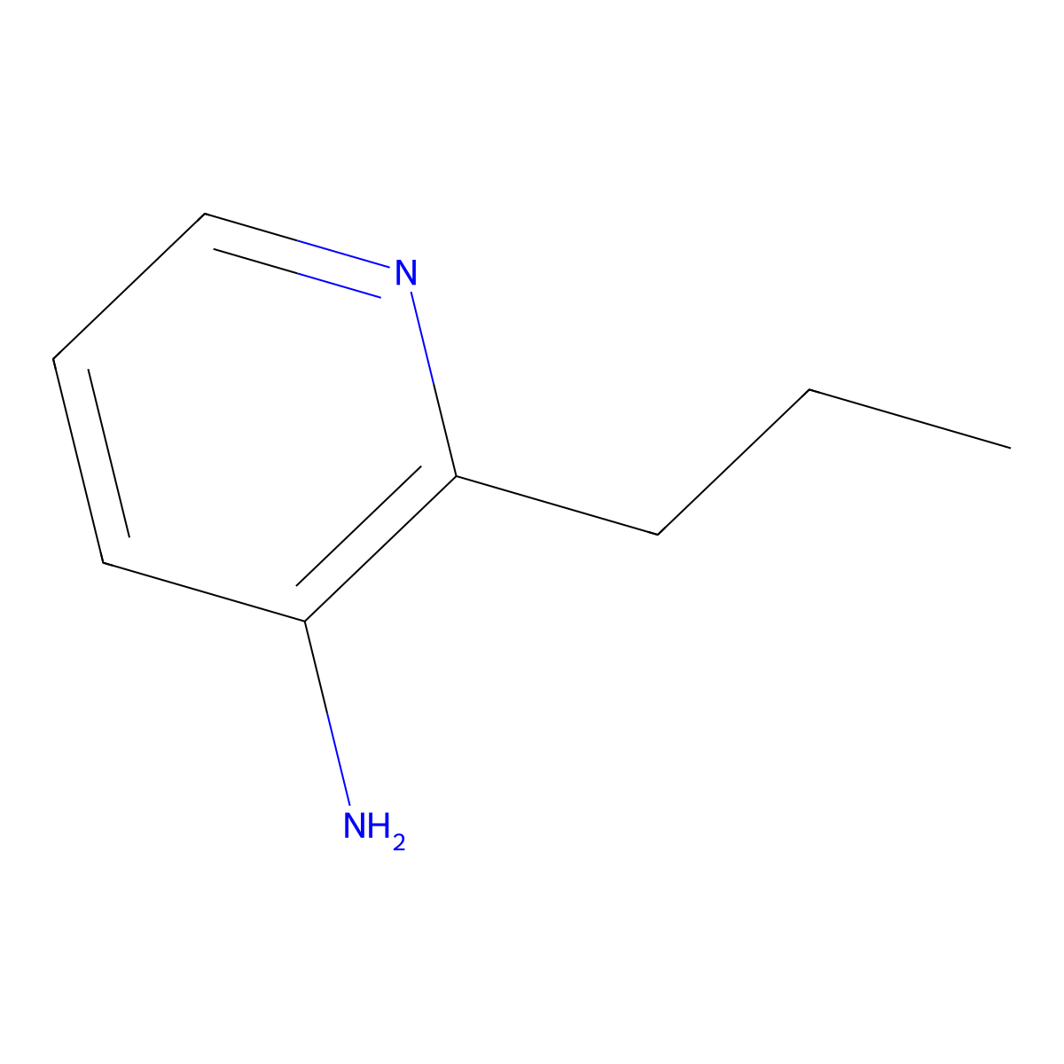 2-Propylpyridin-3-amine molecular structure, CAS 188670-06-6