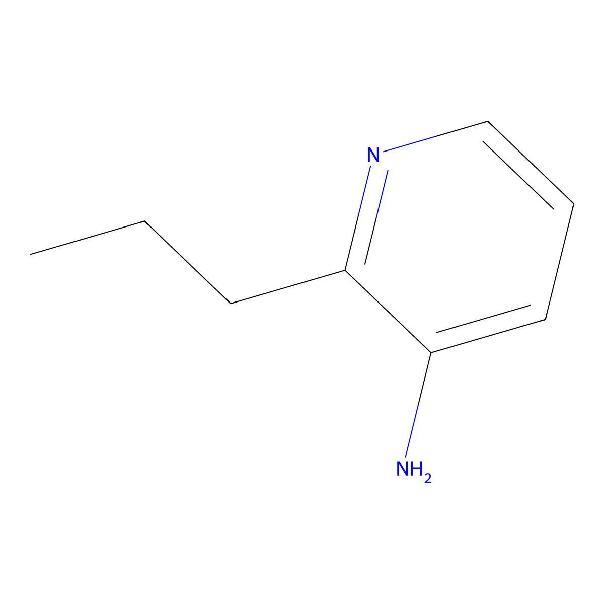 2-Propylpyridin-3-amine molecular structure, CAS 188670-06-6