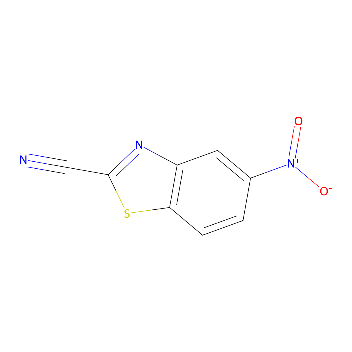 5-Nitrobenzo[d]thiazole-2-carbonitrile molecular structure, CAS 188672-84-6