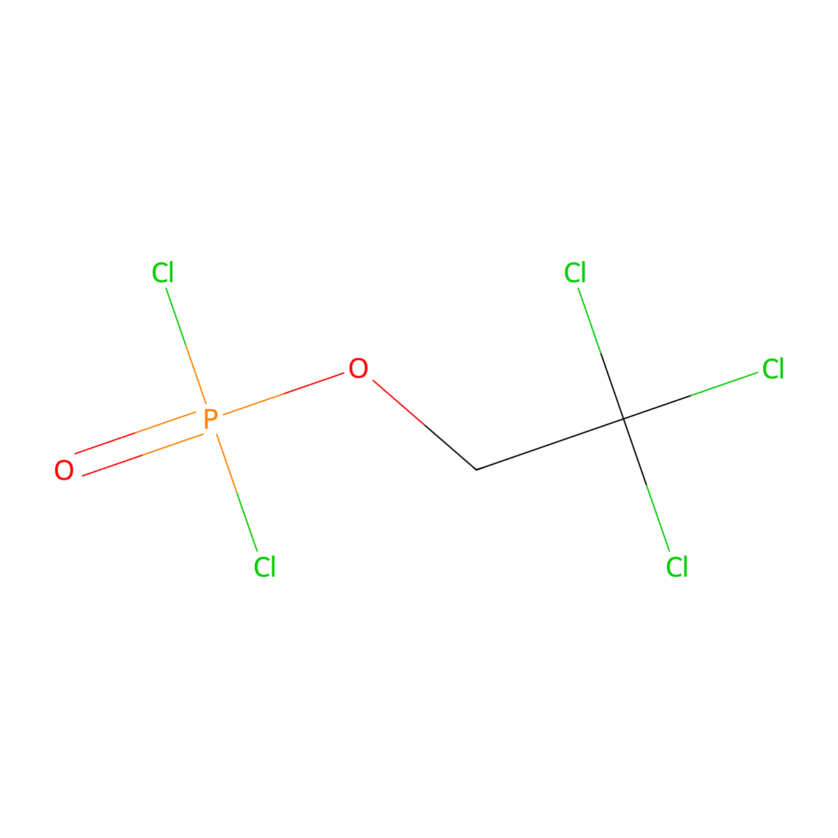 Phosphorodichloridic acid, 2,2,2-trichloroethyl ester molecular structure, CAS 18868-46-7