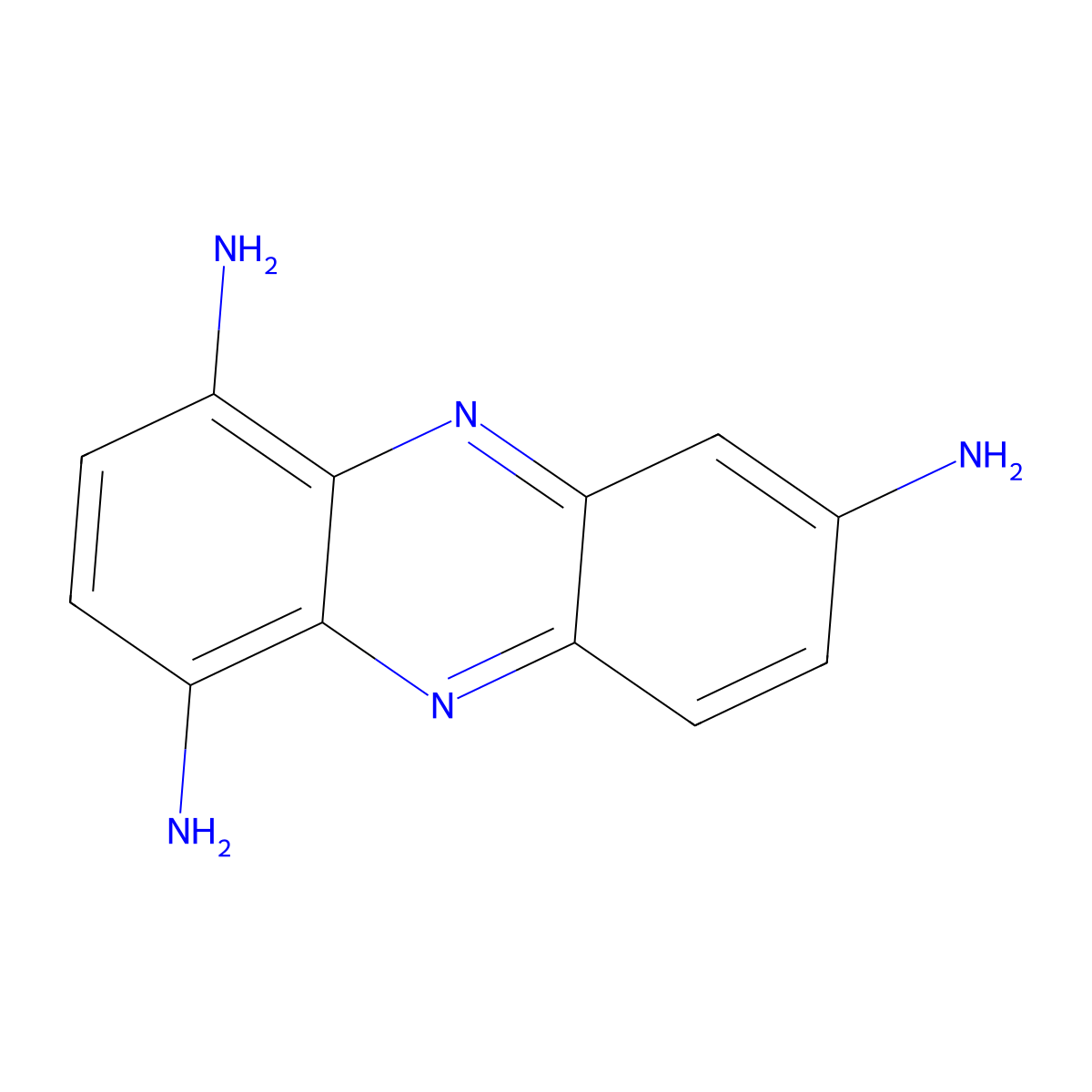 1,4,7-Phenazinetriamine molecular structure, CAS 18868-63-8