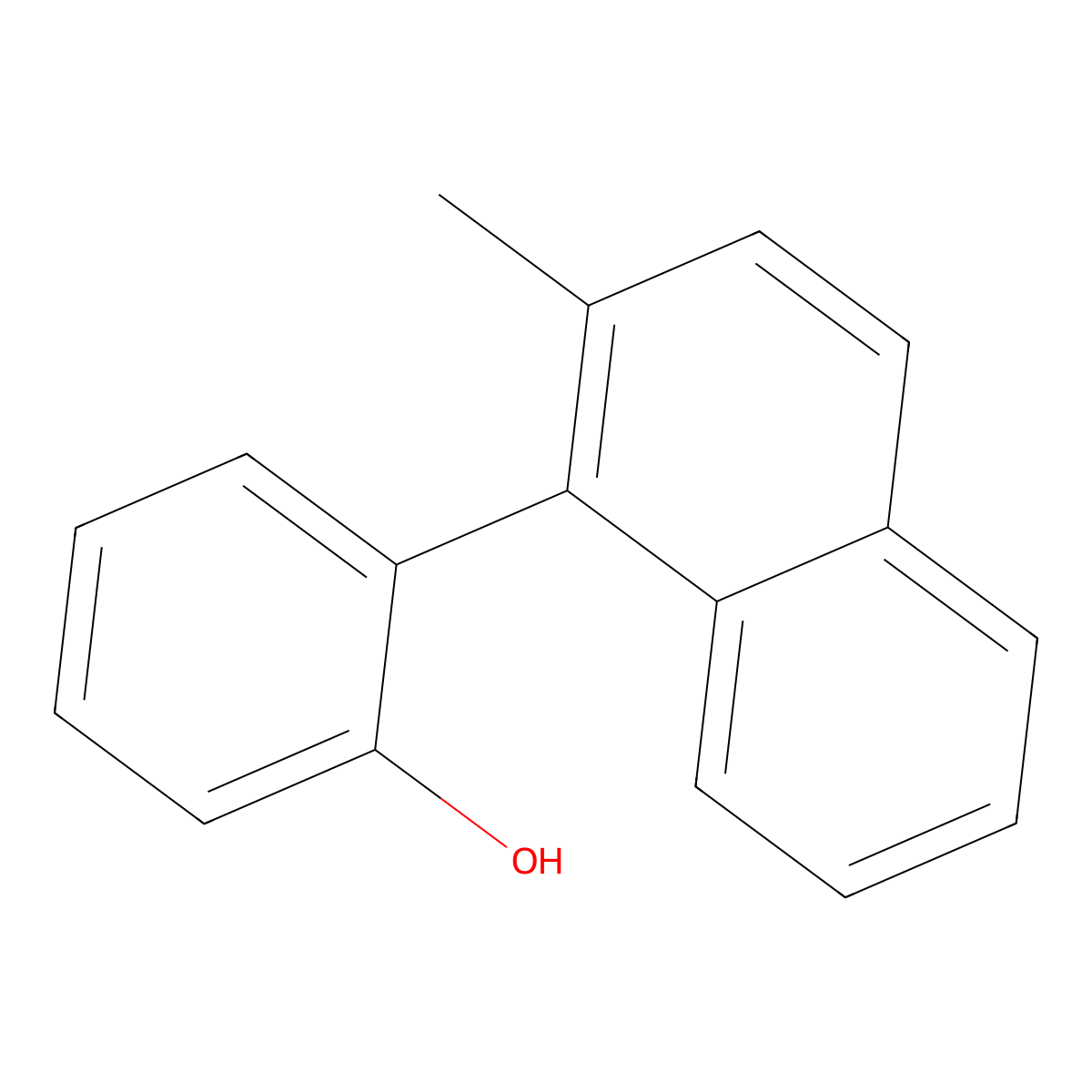 2-(2-Methylnaphthalen-1-yl)phenol molecular structure, CAS 188688-12-2