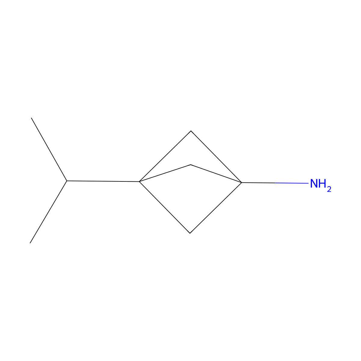 3-(Propan-2-yl)bicyclo[1.1.1]pentan-1-amine molecular structure, CAS 1886966-99-9