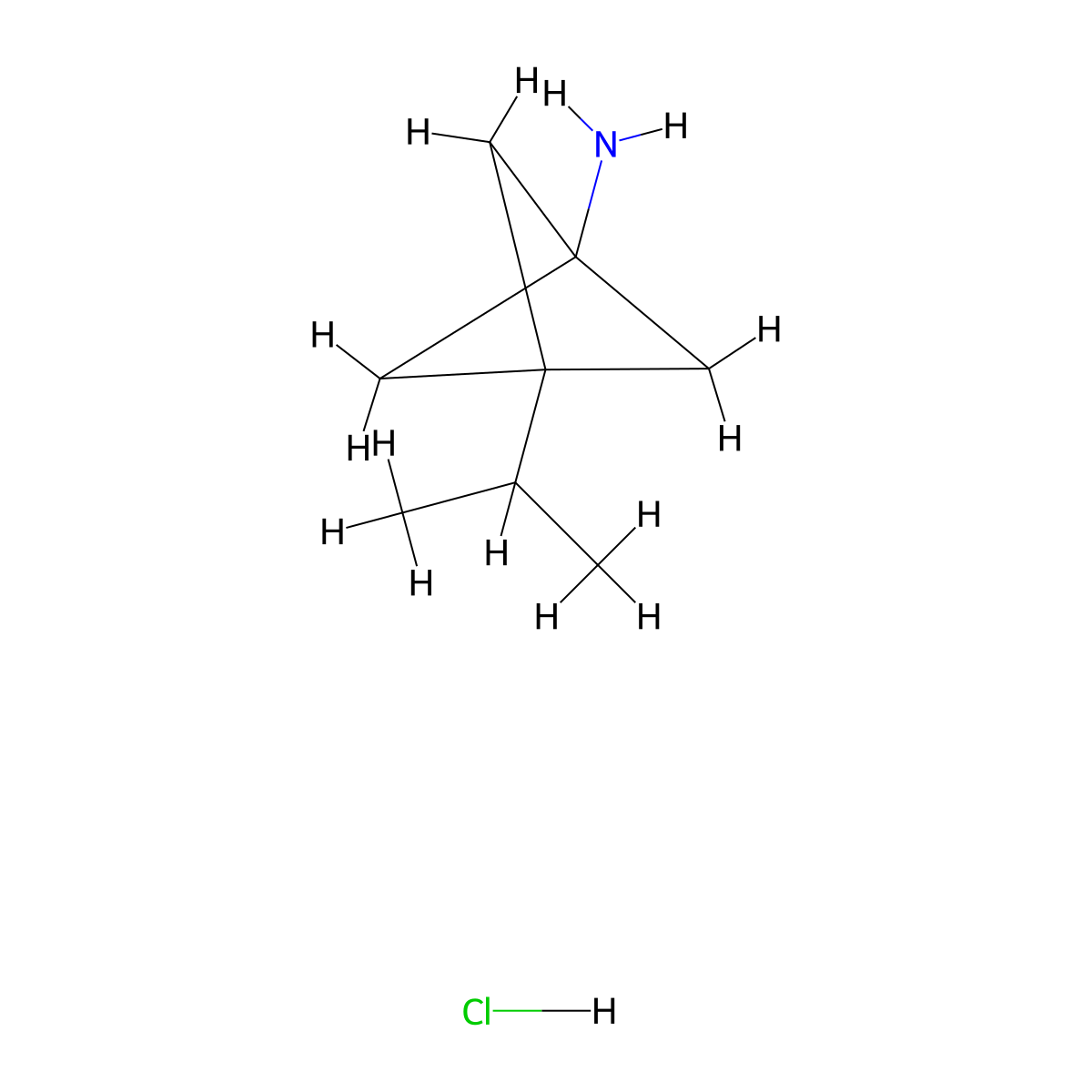 3-(Propan-2-yl)bicyclo(1.1.1)pentan-1-amine hydrochloride molecular structure, CAS 1886967-00-5