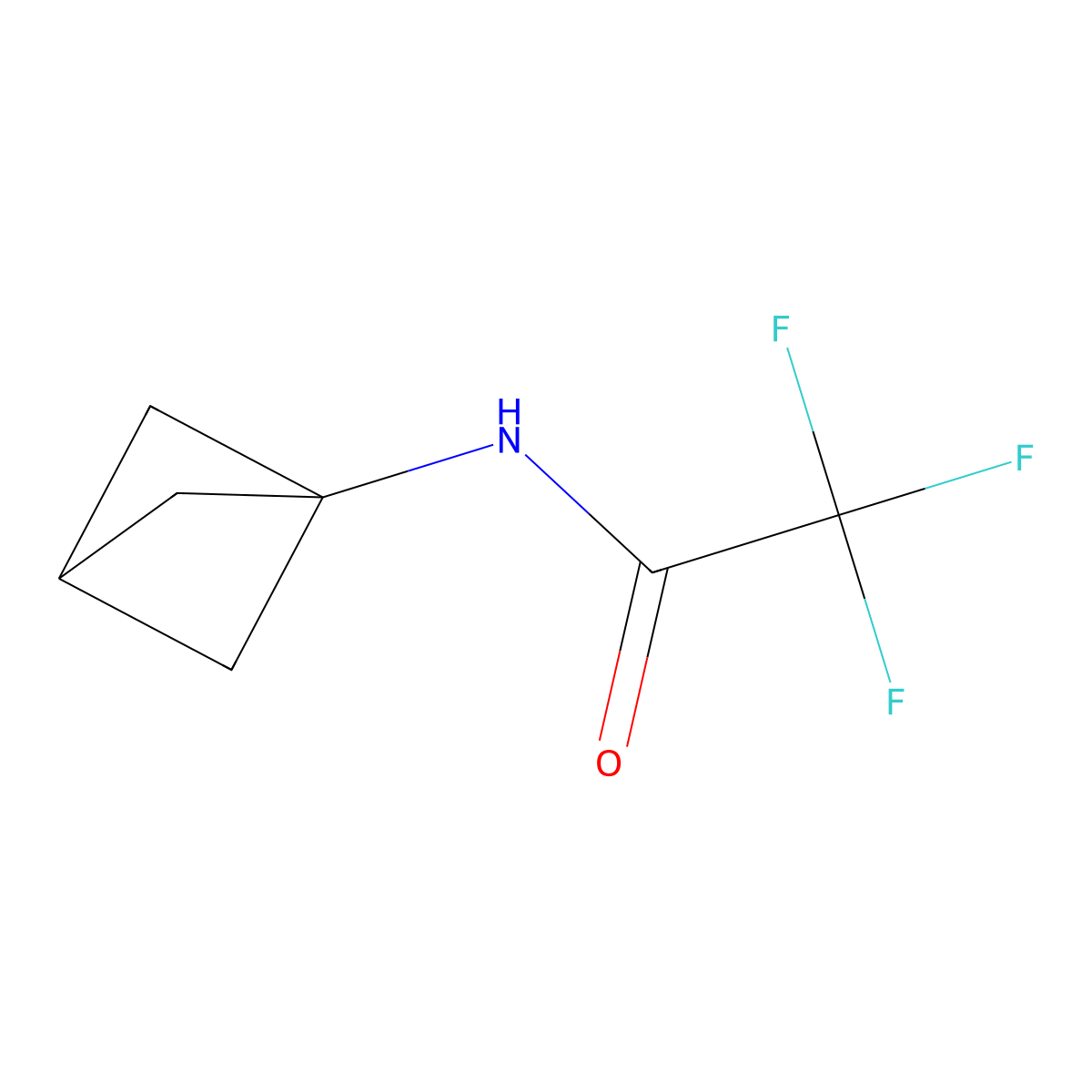 N-{bicyclo[1.1.1]pentan-1-yl}-2,2,2-trifluoroacetamide molecular structure, CAS 1886967-02-7