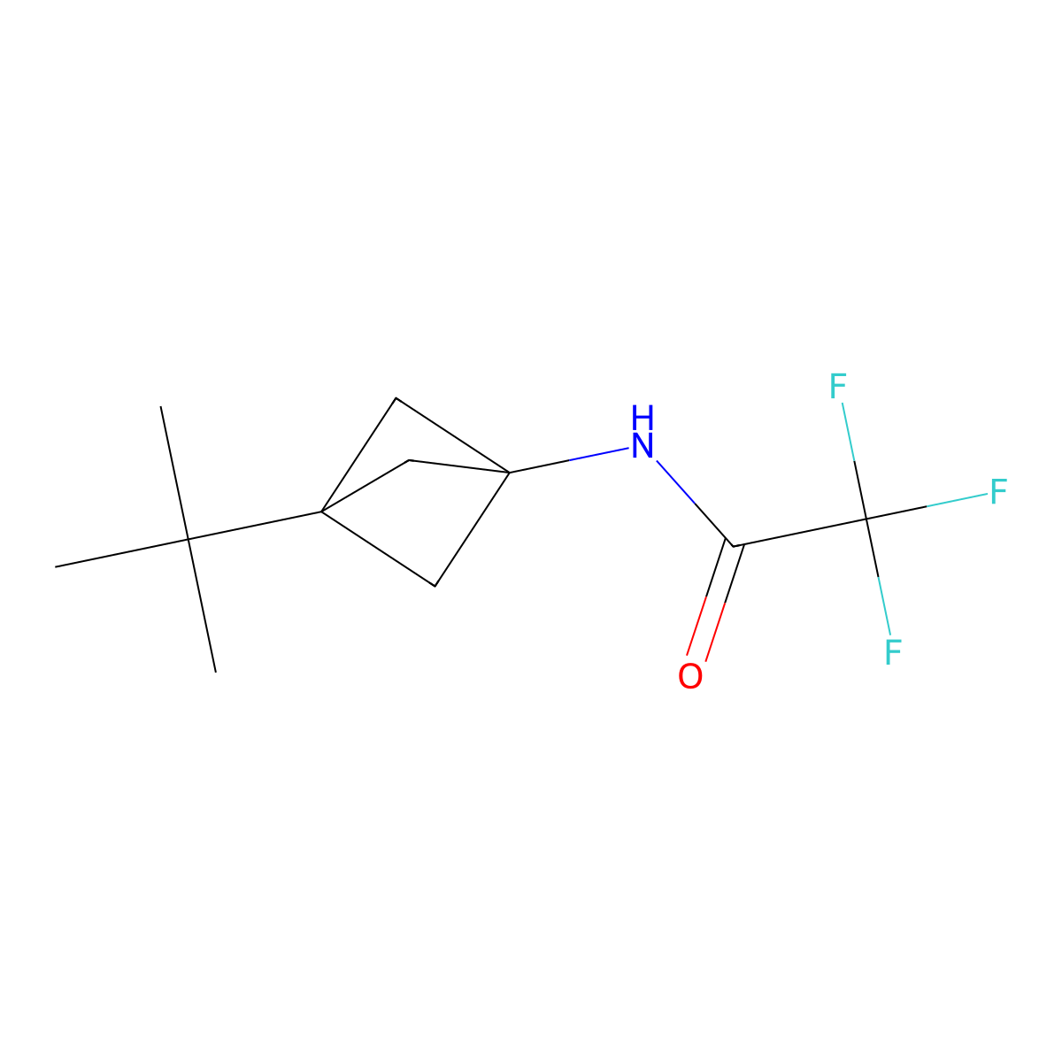 N-{3-tert-butylbicyclo[1.1.1]pentan-1-yl}-2,2,2-trifluoroacetamide molecular structure, CAS 1886967-03-8