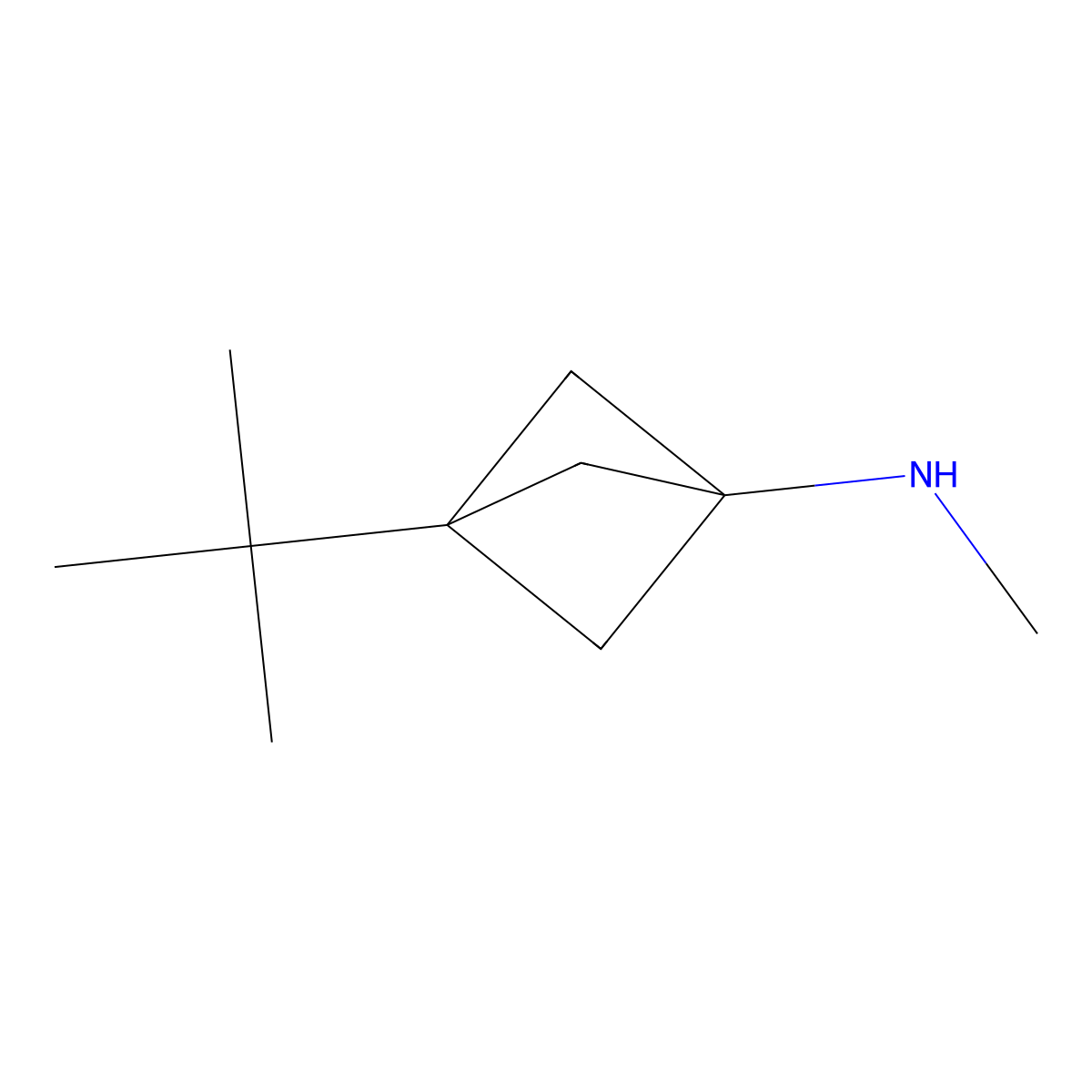 3-tert-butyl-N-methylbicyclo[1.1.1]pentan-1-amine molecular structure, CAS 1886967-06-1
