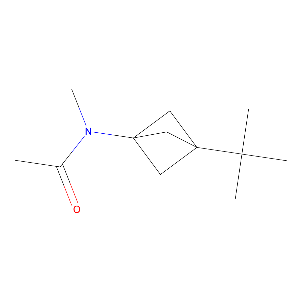 N-{3-tert-butylbicyclo[1.1.1]pentan-1-yl}-N-methylacetamide molecular structure, CAS 1886967-08-3