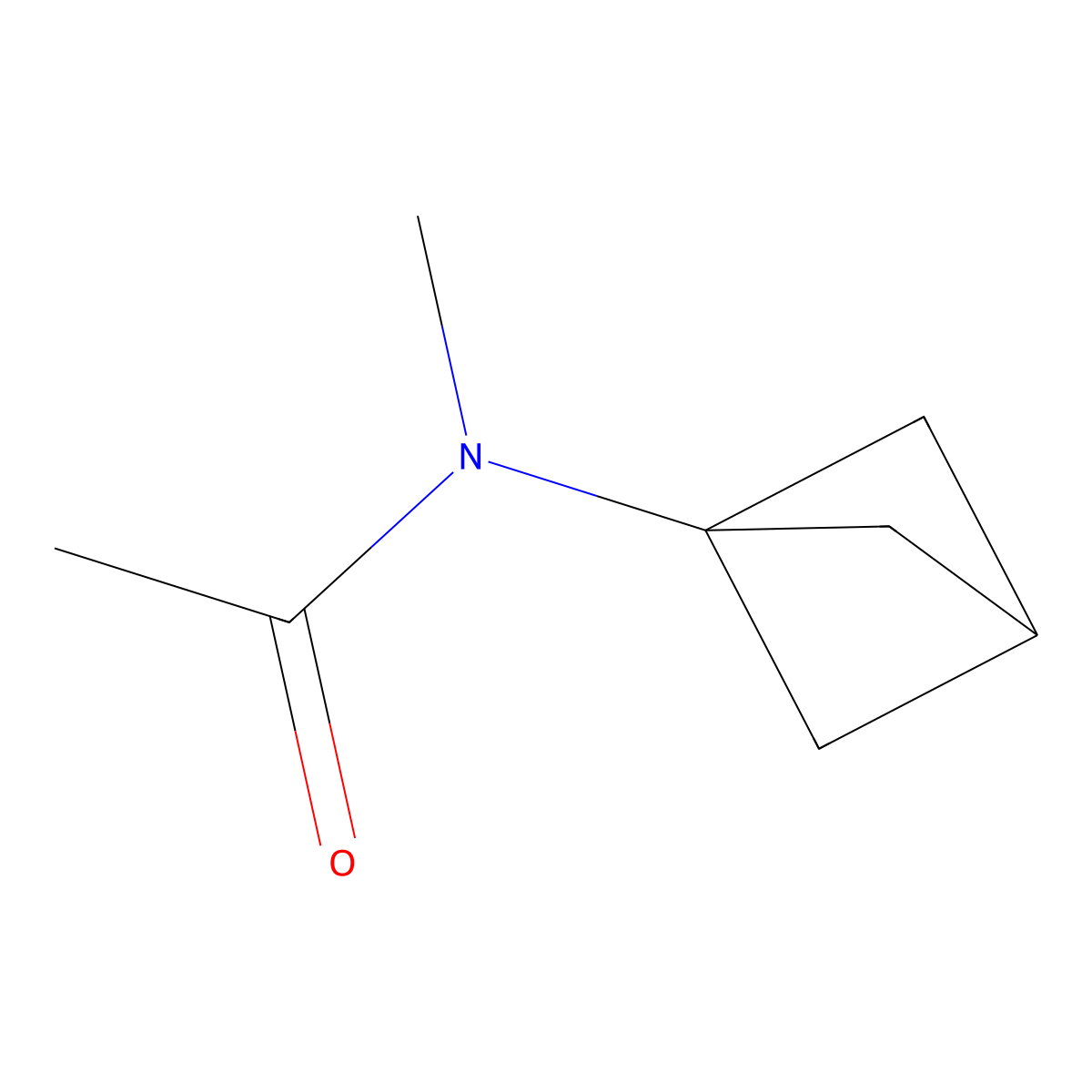 N-{bicyclo[1.1.1]pentan-1-yl}-N-methylacetamide molecular structure, CAS 1886967-17-4