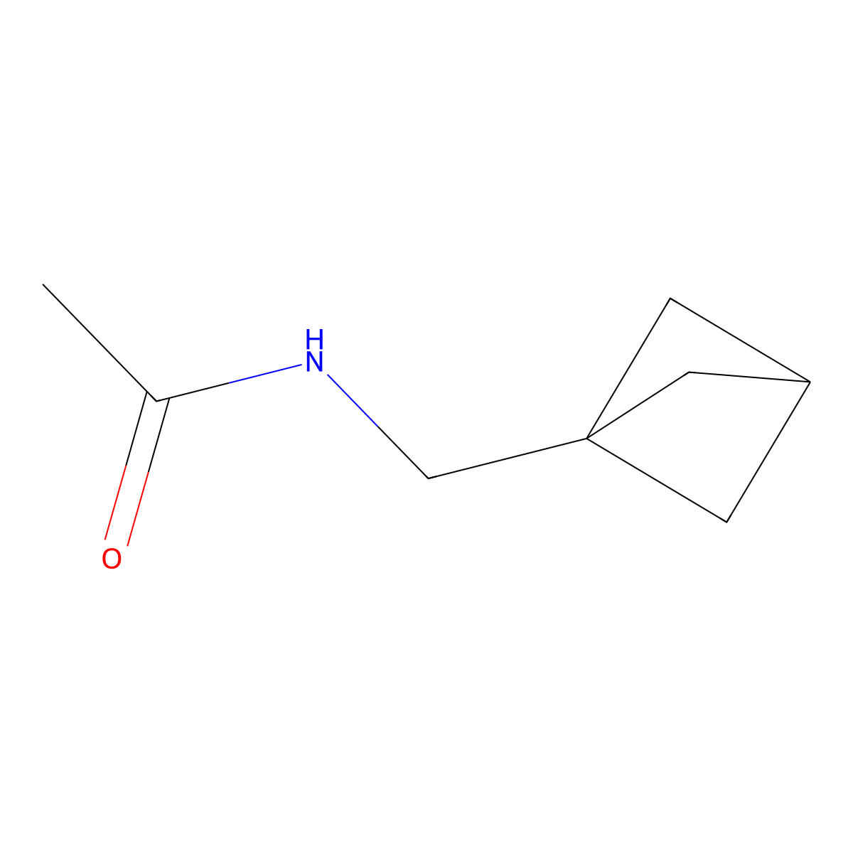 N-({bicyclo[1.1.1]pentan-1-yl}methyl)acetamide molecular structure, CAS 1886967-32-3