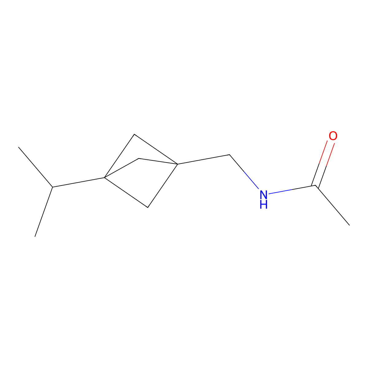 N-{[3-(propan-2-yl)bicyclo[1.1.1]pentan-1-yl]methyl}acetamide molecular structure, CAS 1886967-34-5