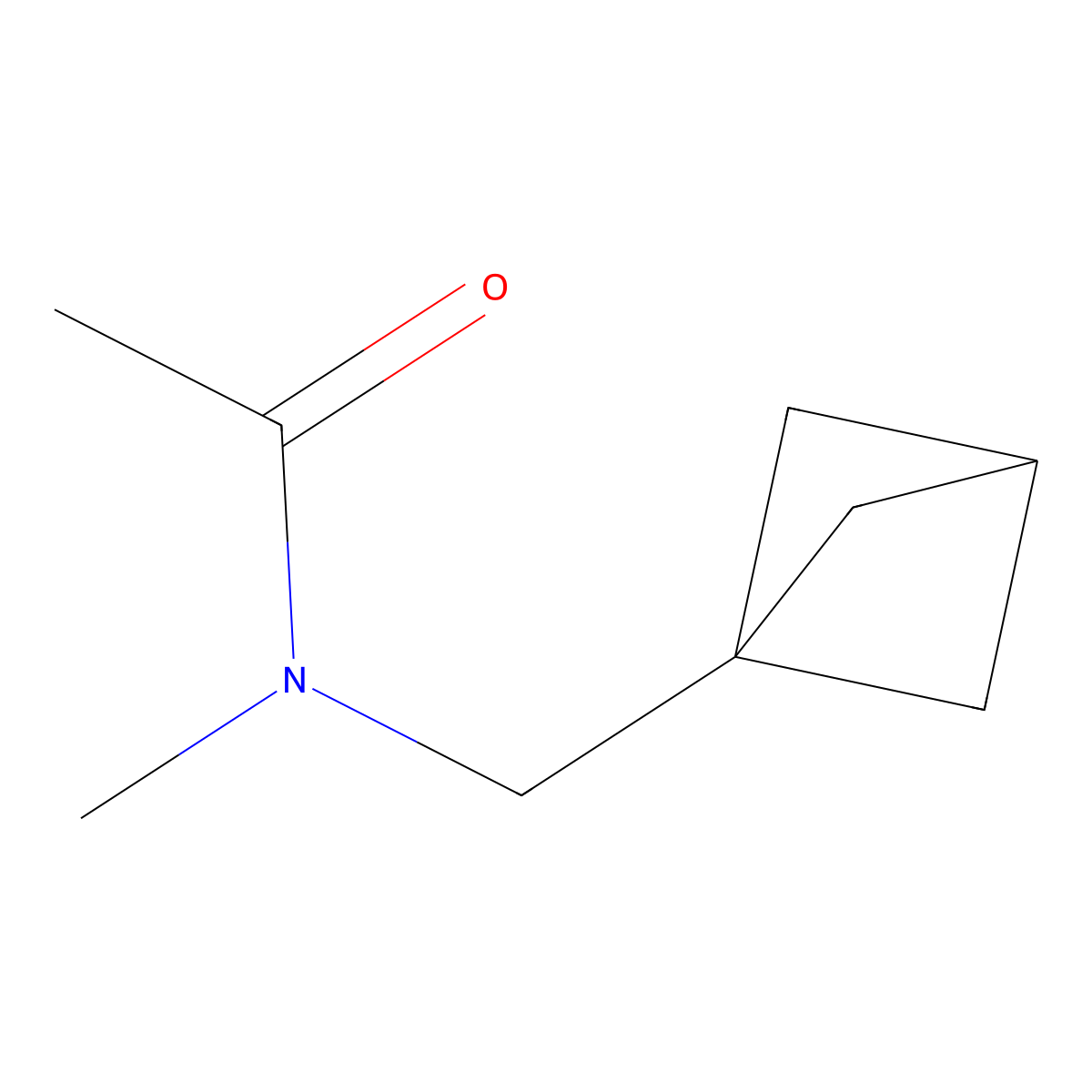 N-({bicyclo[1.1.1]pentan-1-yl}methyl)-N-methylacetamide molecular structure, CAS 1886967-37-8