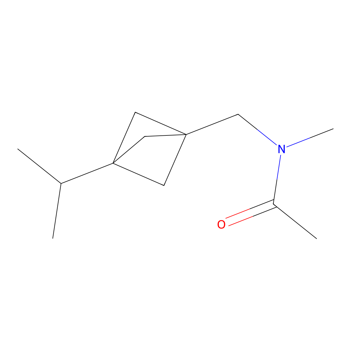 N-methyl-N-{[3-(propan-2-yl)bicyclo[1.1.1]pentan-1-yl]methyl}acetamide molecular structure, CAS 1886967-39-0