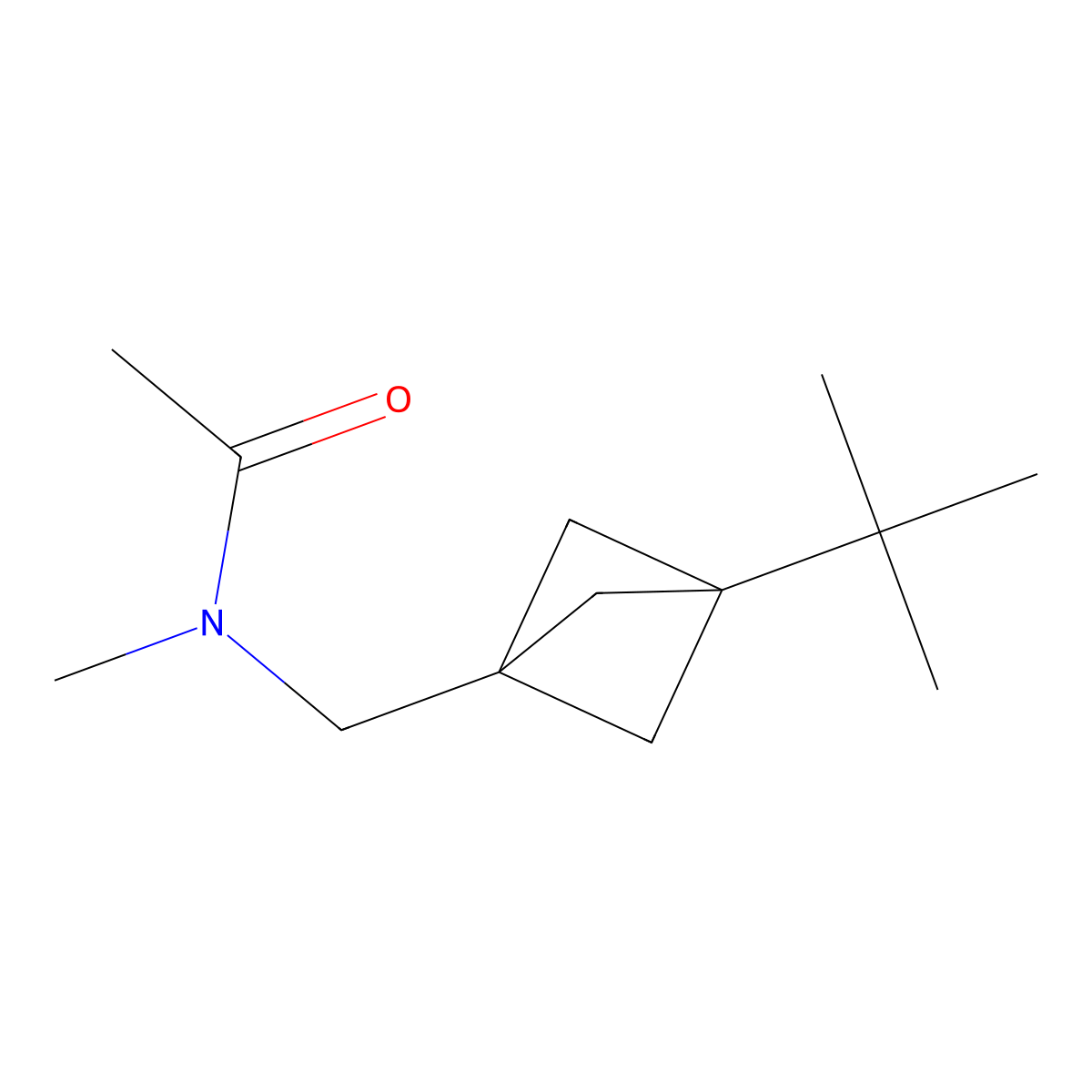 N-({3-tert-butylbicyclo[1.1.1]pentan-1-yl}methyl)-N-methylacetamide molecular structure, CAS 1886967-40-3