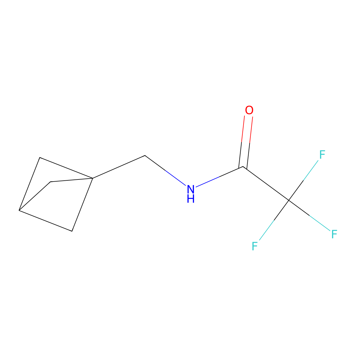 N-({bicyclo[1.1.1]pentan-1-yl}methyl)-2,2,2-trifluoroacetamide molecular structure, CAS 1886967-44-7
