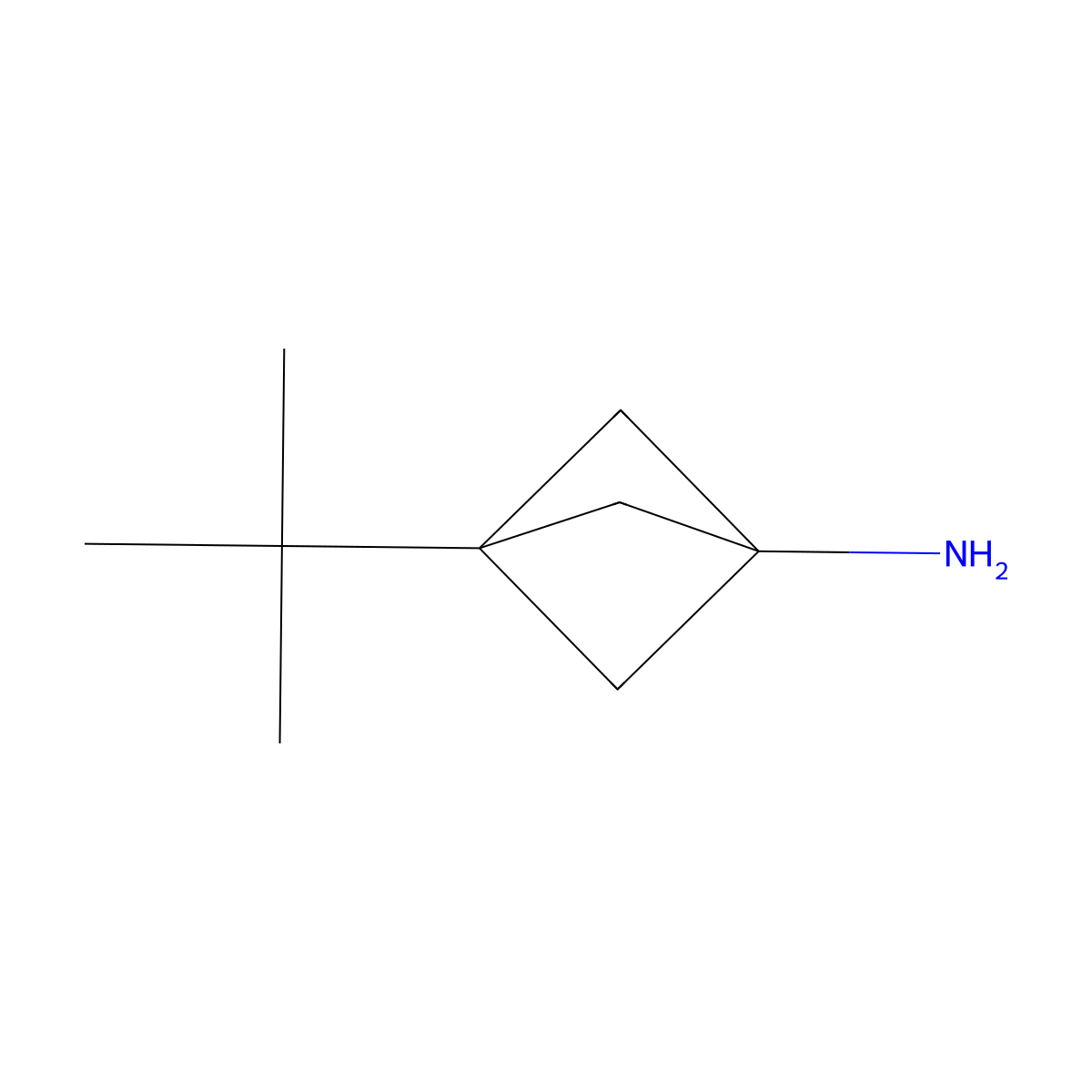 3-Tert-butylbicyclo[1.1.1]pentan-1-amine molecular structure, CAS 1886967-46-9