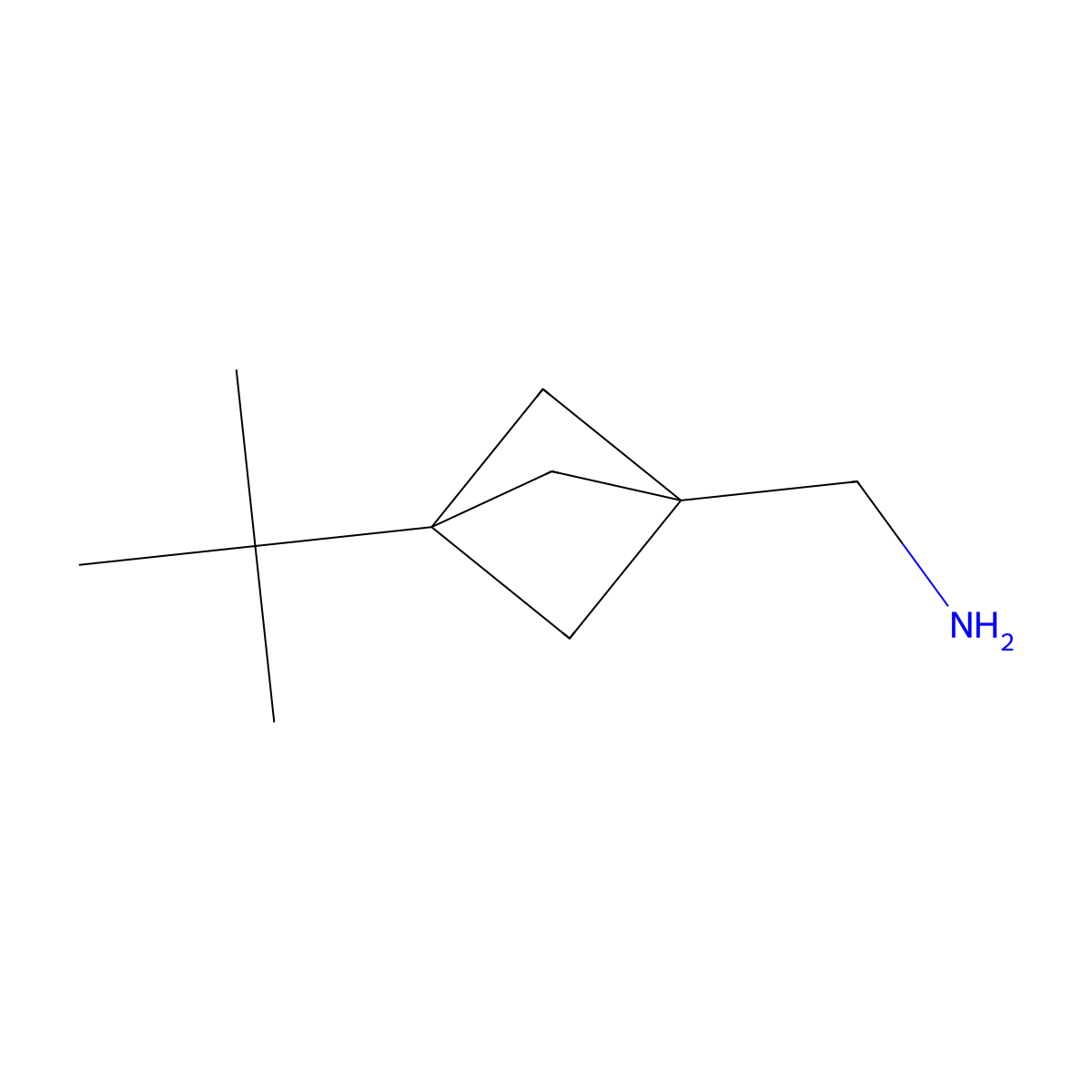 {3-Tert-butylbicyclo[1.1.1]pentan-1-yl}methanamine molecular structure, CAS 1886967-49-2