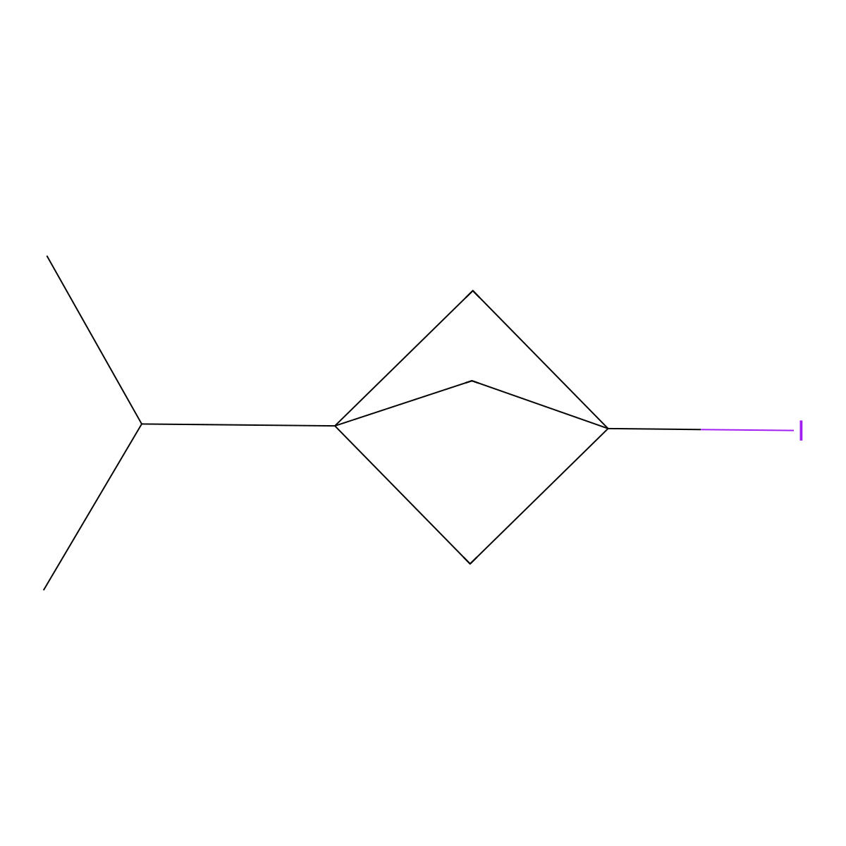 1-Iodo-3-(propan-2-yl)bicyclo[1.1.1]pentane molecular structure, CAS 1886967-54-9