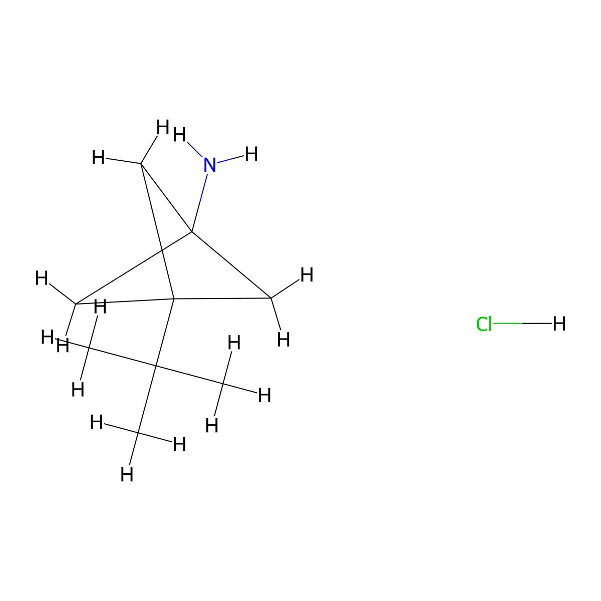 3-Tert-butylbicyclo[1.1.1]pentan-1-amine hydrochloride molecular structure, CAS 1886967-57-2