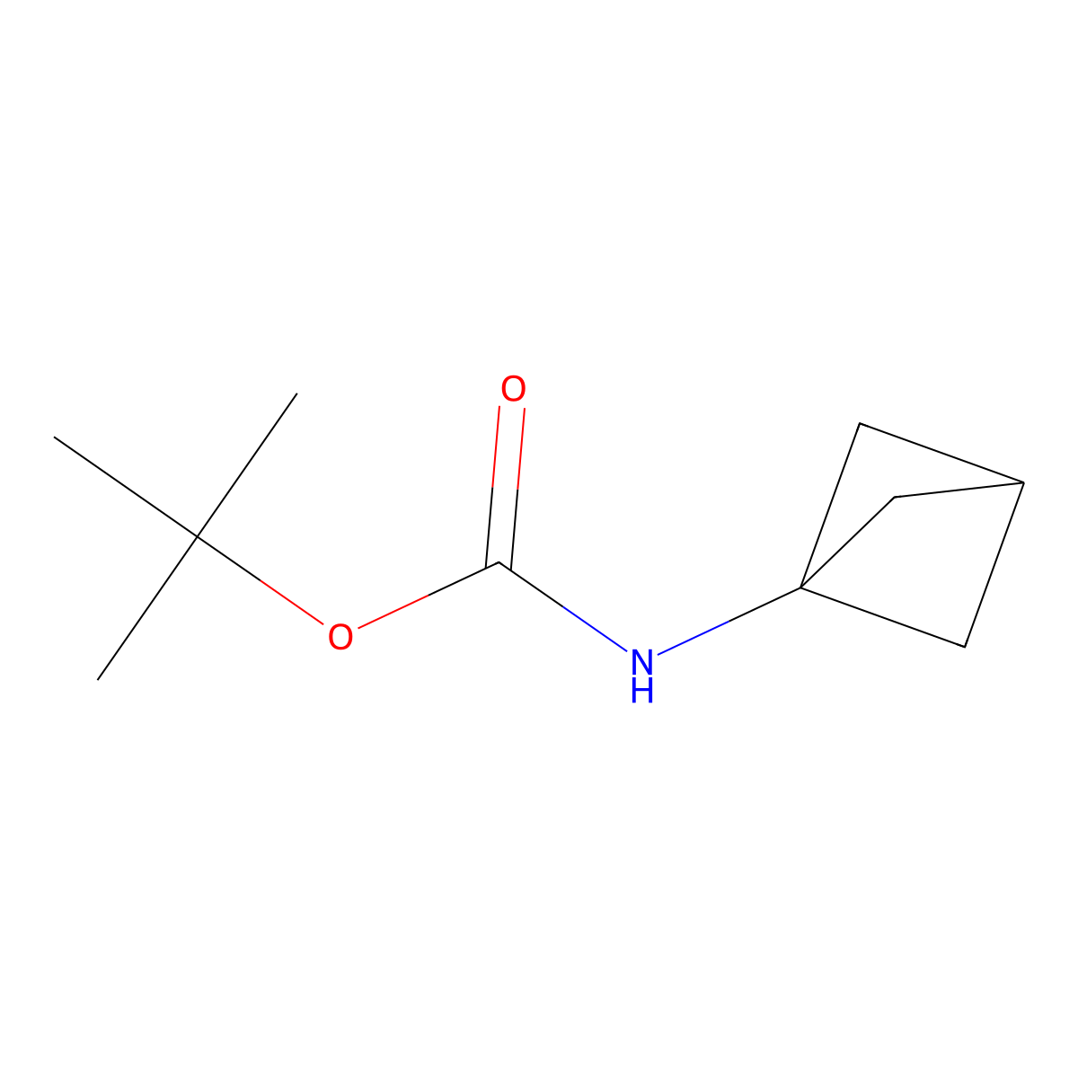 tert-Butyl bicyclo[1.1.1]pentan-1-ylcarbamate molecular structure, CAS 1886967-60-7
