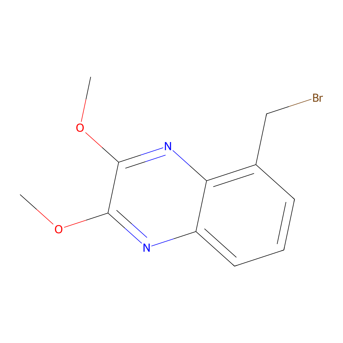 5-Bromomethyl-2,3-dimethoxy-quinoxaline molecular structure, CAS 188699-57-2