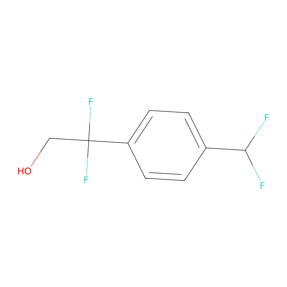 2-(4-(Difluoromethyl)phenyl)-2,2-difluoroethanol molecular structure, CAS 1886990-13-1