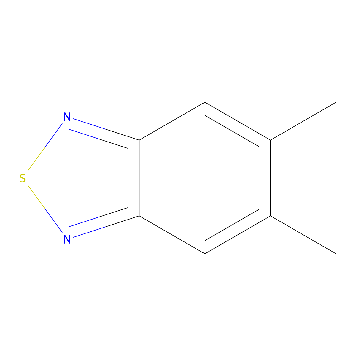 5,6-Dimethyl-2,1,3-benzothiadiazole molecular structure, CAS 1887-60-1