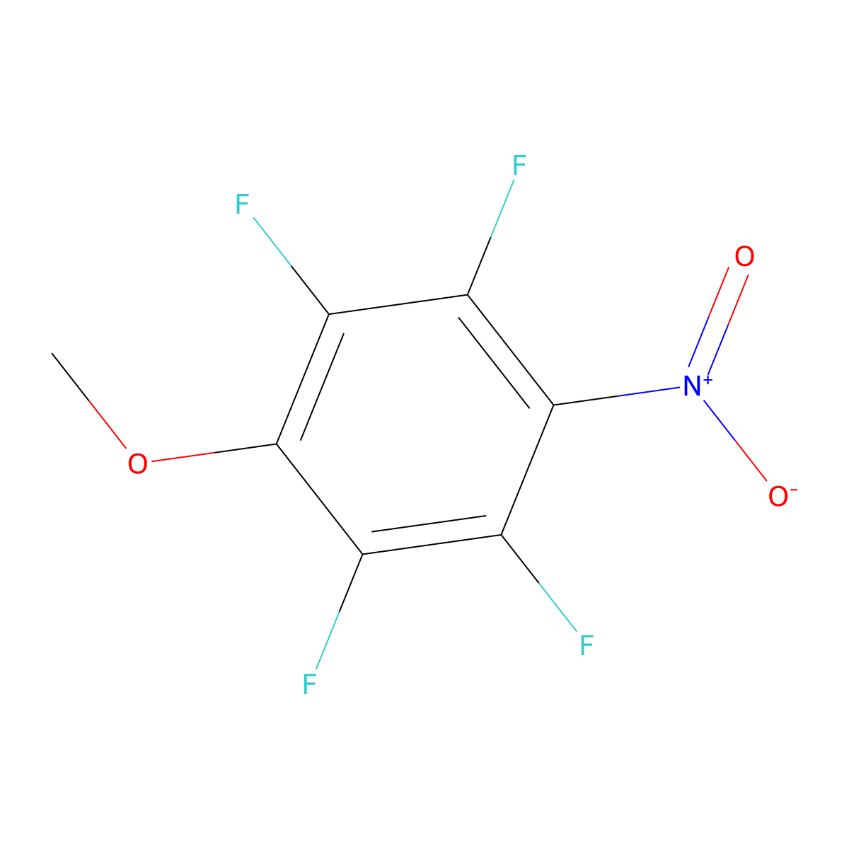 1,2,4,5-Tetrafluoro-3-methoxy-6-nitrobenzene molecular structure, CAS 1887-73-6