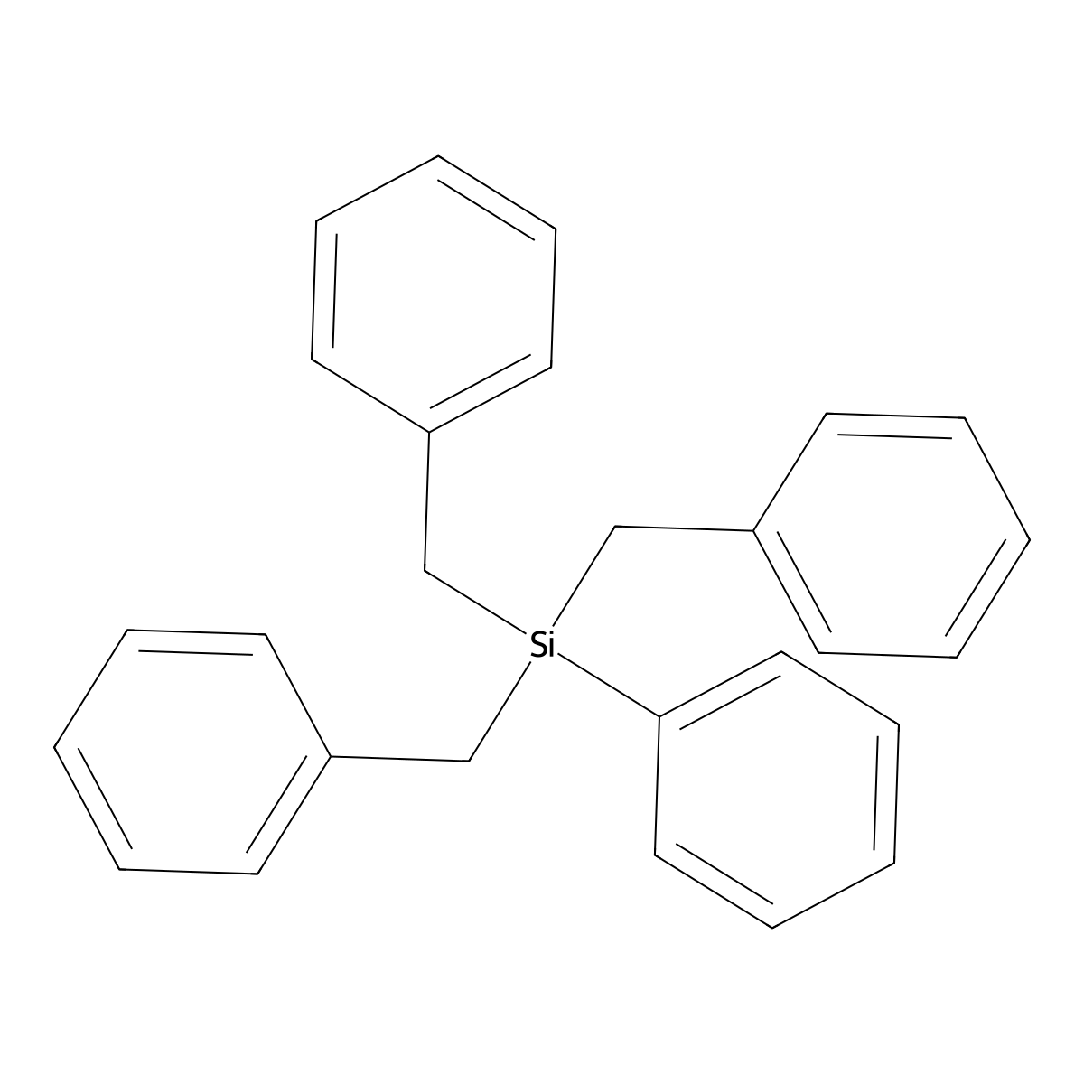 Phenyltribenzylsilane molecular structure, CAS 18870-41-2