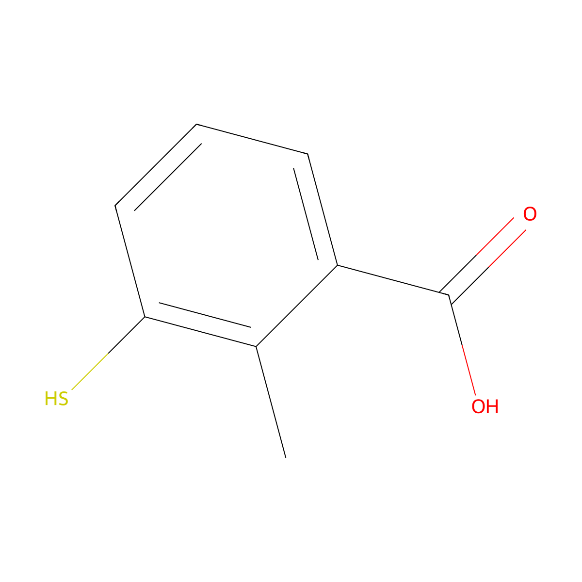 3-Mercapto-2-methylbenzoic acid molecular structure, CAS 188700-62-1