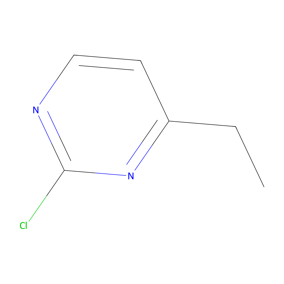 2-Chloro-4-ethylpyrimidine molecular structure, CAS 188707-99-5