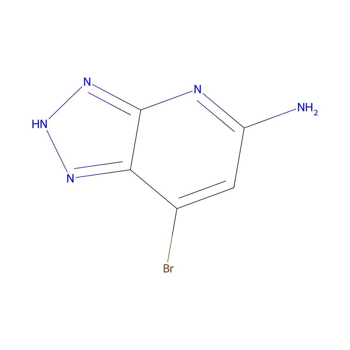7-bromo-3H-[1,2,3]triazolo[4,5-b]pyridin-5-amine molecular structure, CAS 1887072-24-3