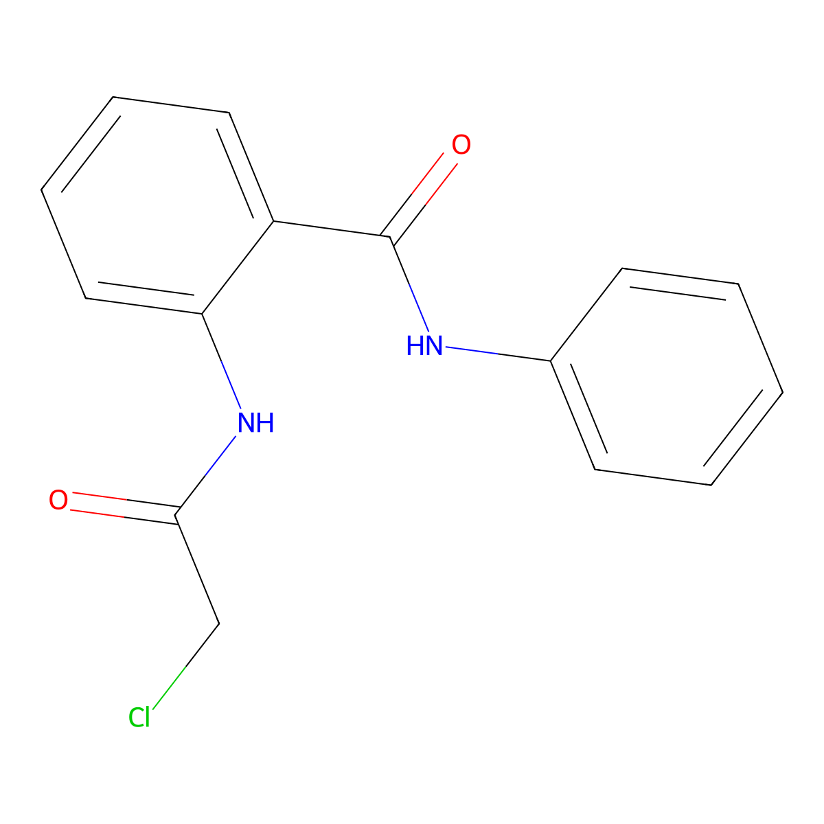 2-(2-Chloroacetamido)-N-phenylbenzamide molecular structure, CAS 18871-29-9