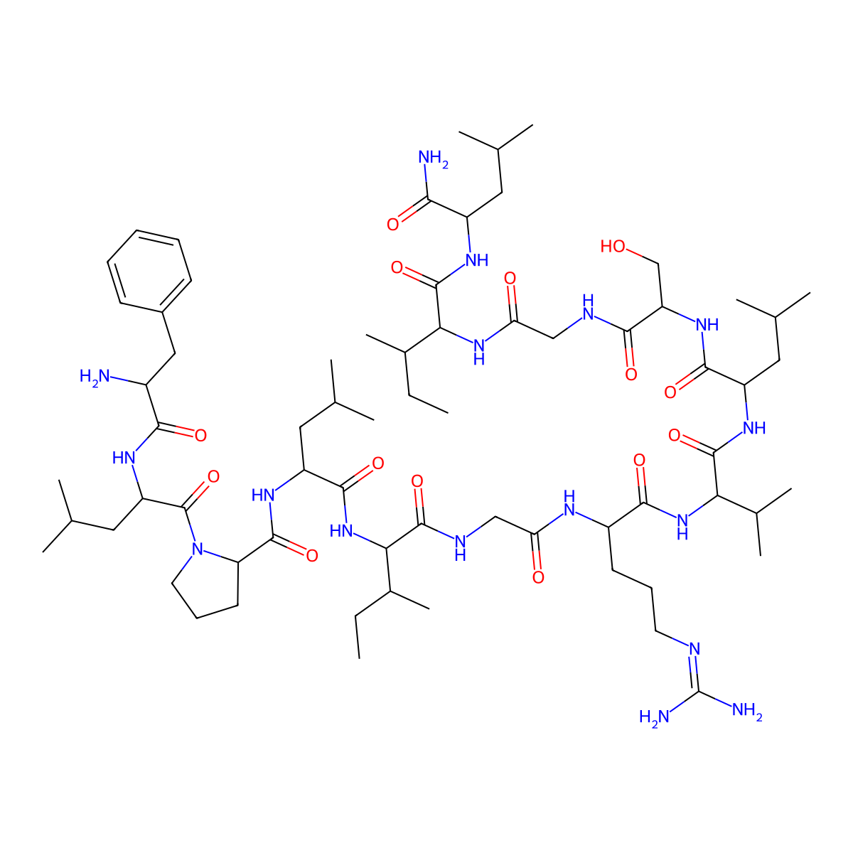 Temporin A molecular structure, CAS 188713-69-1