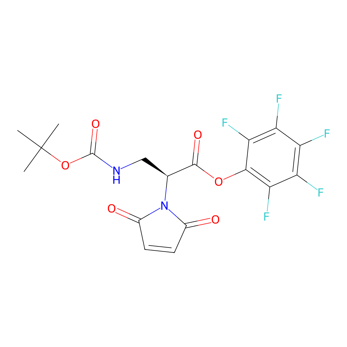 Mal-L-Dap(Boc)-OPfp molecular structure, CAS 1887132-90-2
