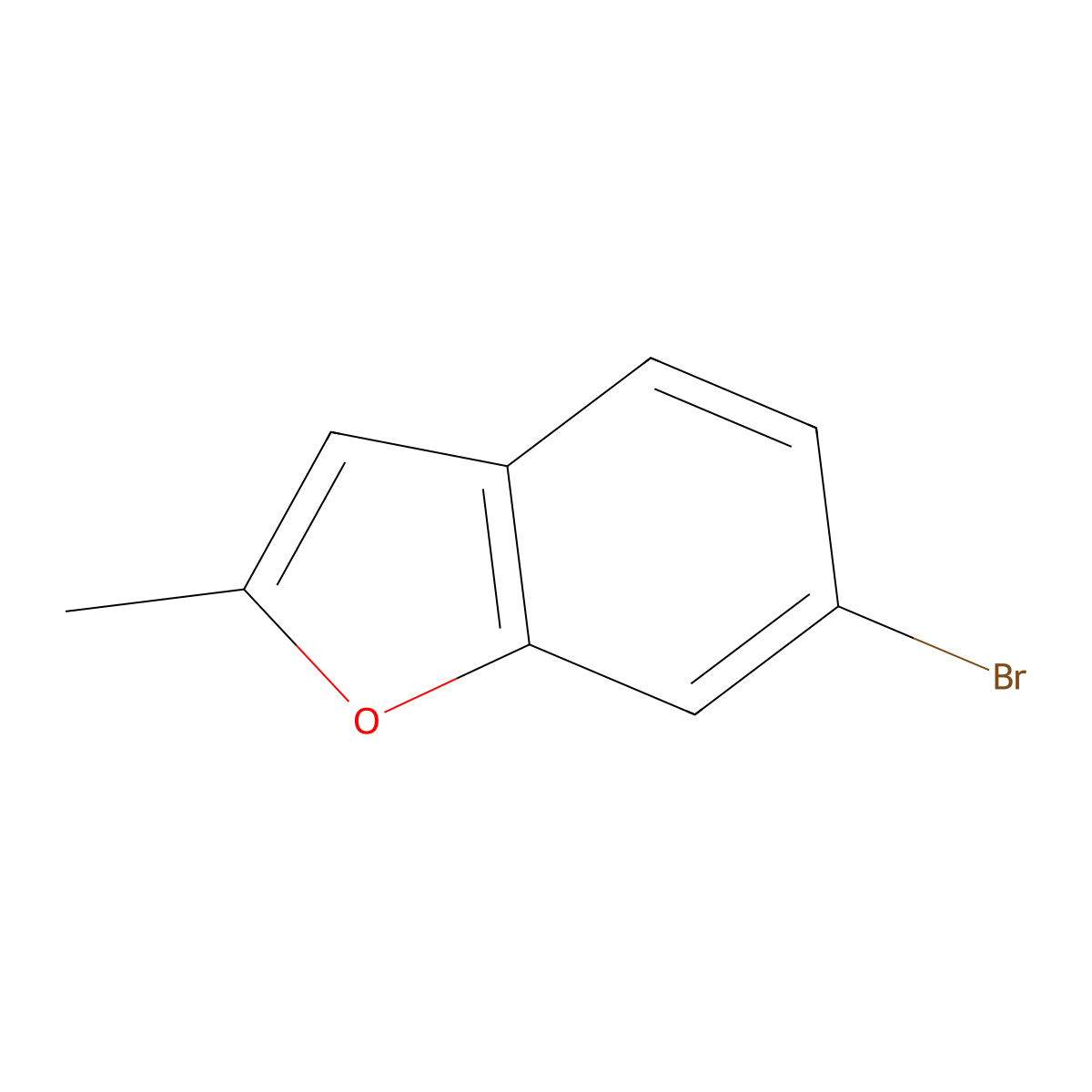 6-Bromo-2-methylbenzofuran molecular structure, CAS 188714-76-3