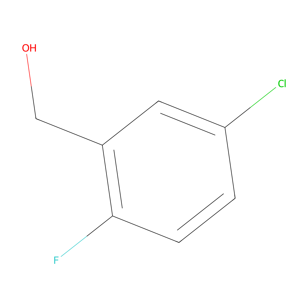 5-Chloro-2-fluorobenzyl alcohol molecular structure, CAS 188723-58-2