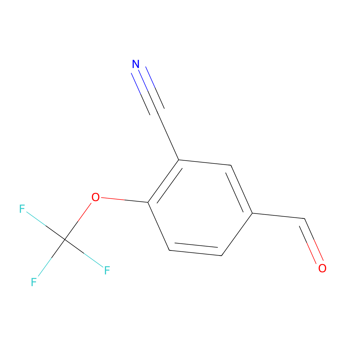 3-Cyano-4-(trifluoromethoxy)benzaldehyde molecular structure, CAS 188725-99-7