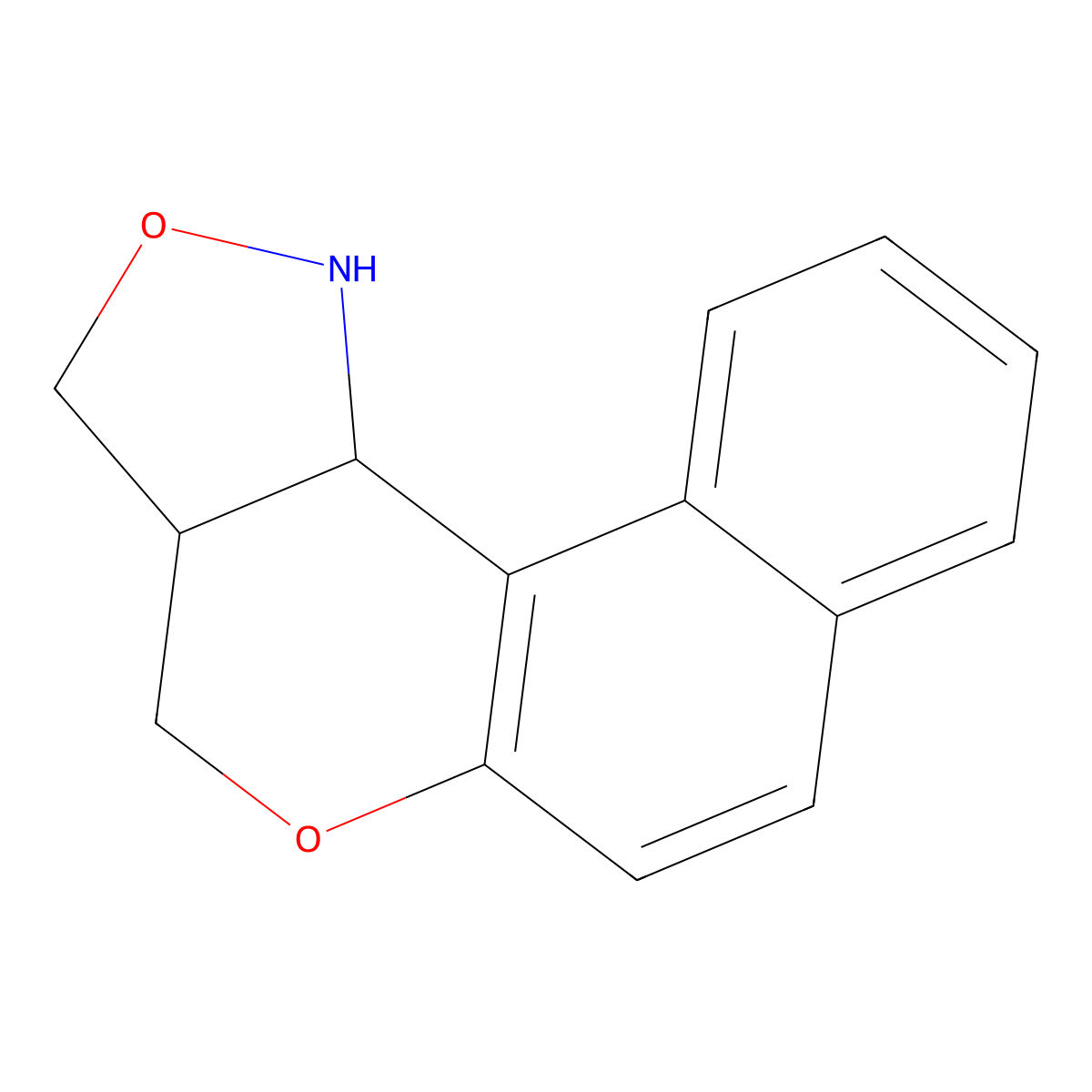 1,3a,4,11c-tetrahydro-3H-benzo[5,6]chromeno[4,3-c]isoxazole molecular structure, CAS 188726-76-3