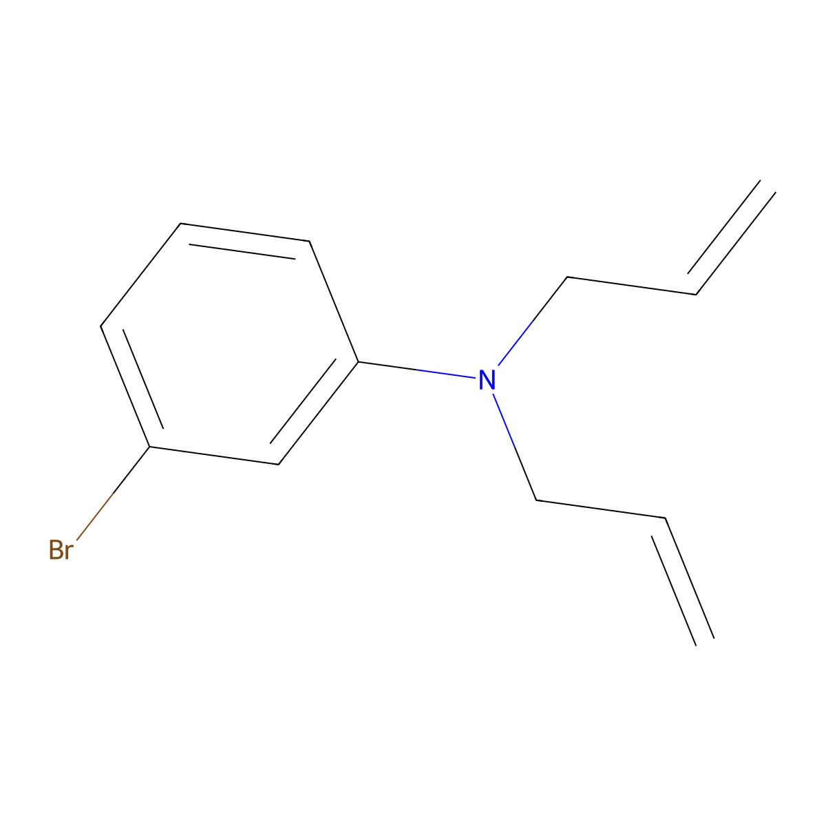 N,N-diallyl-3-bromoaniline molecular structure, CAS 188745-07-5
