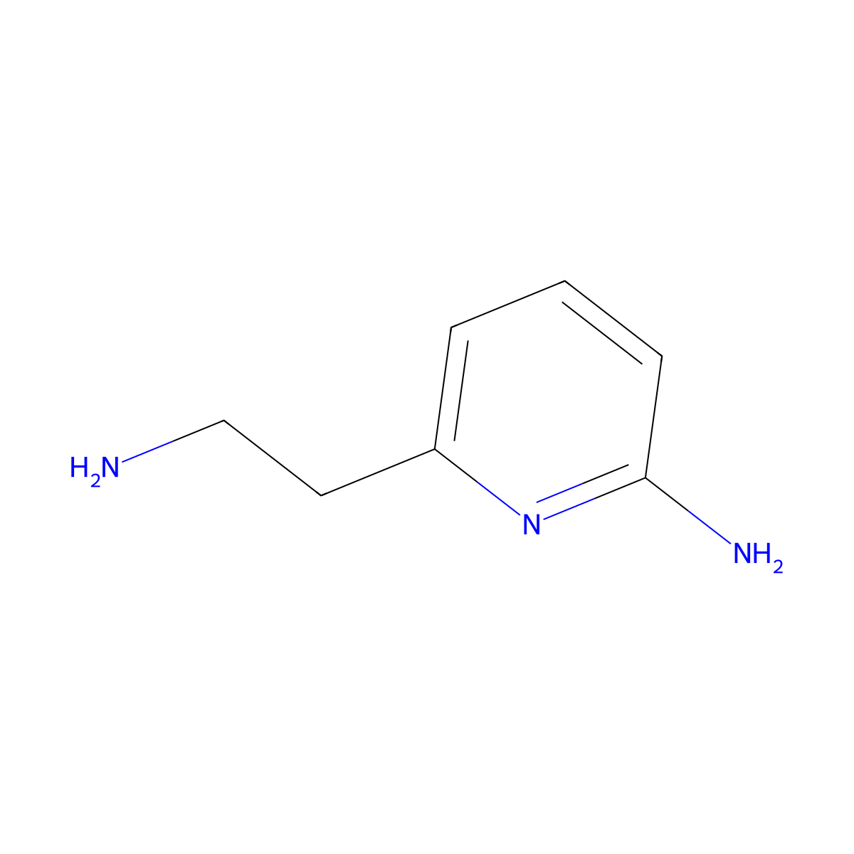 6-(2-Aminoethyl)pyridin-2-amine molecular structure, CAS 188748-16-5
