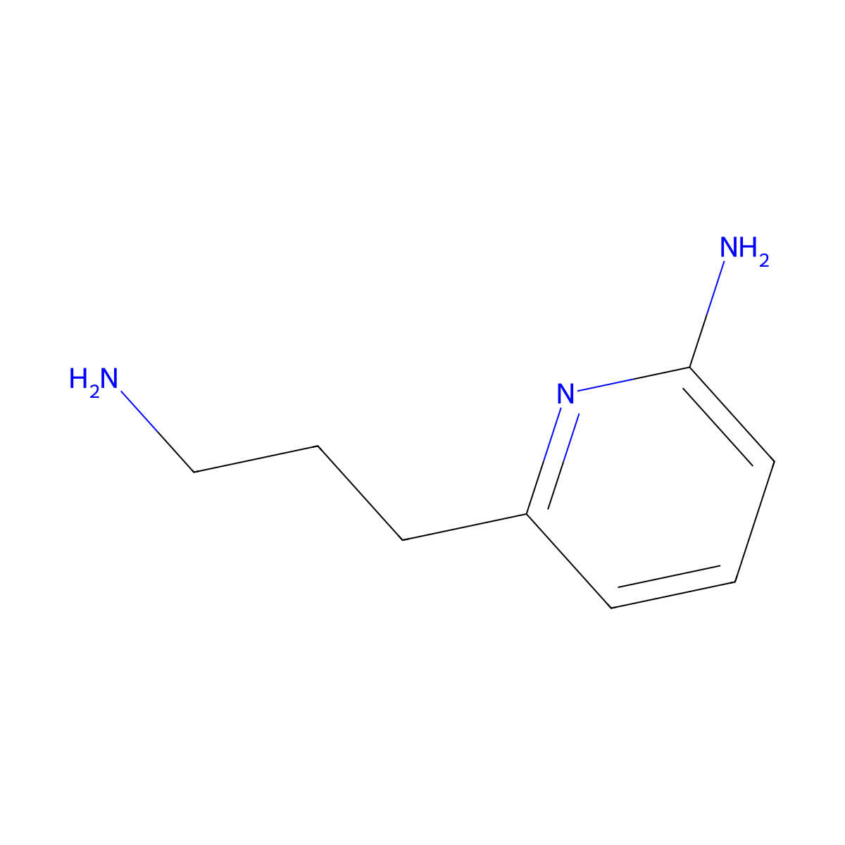 6-(3-Aminopropyl)pyridin-2-amine molecular structure, CAS 188748-19-8