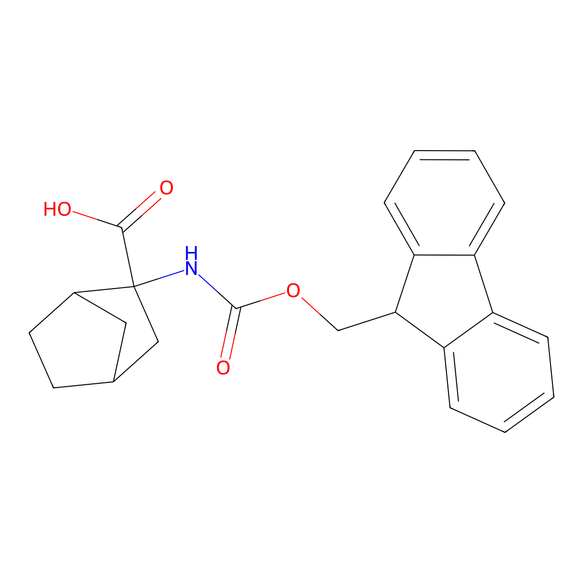2-({[(9h-Fluoren-9-yl)methoxy]carbonyl}amino)bicyclo[2.2.1]heptane-2-carboxylic acid molecular structure, CAS 188751-57-7