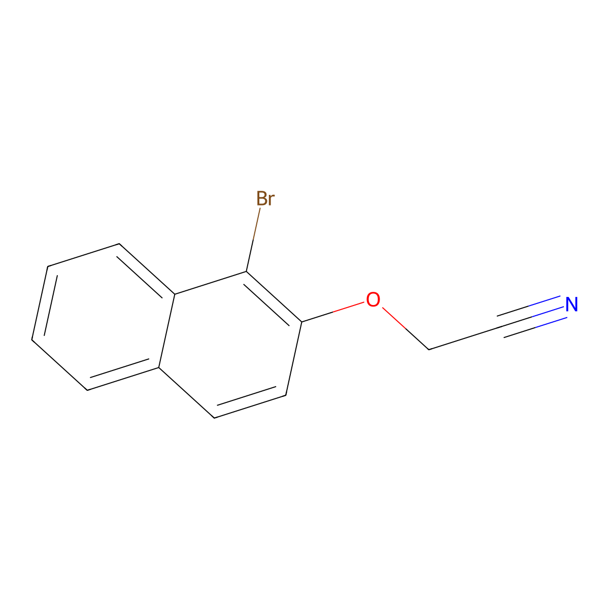 2-[(1-Bromonaphthalen-2-yl)oxy]acetonitrile molecular structure, CAS 188751-61-3